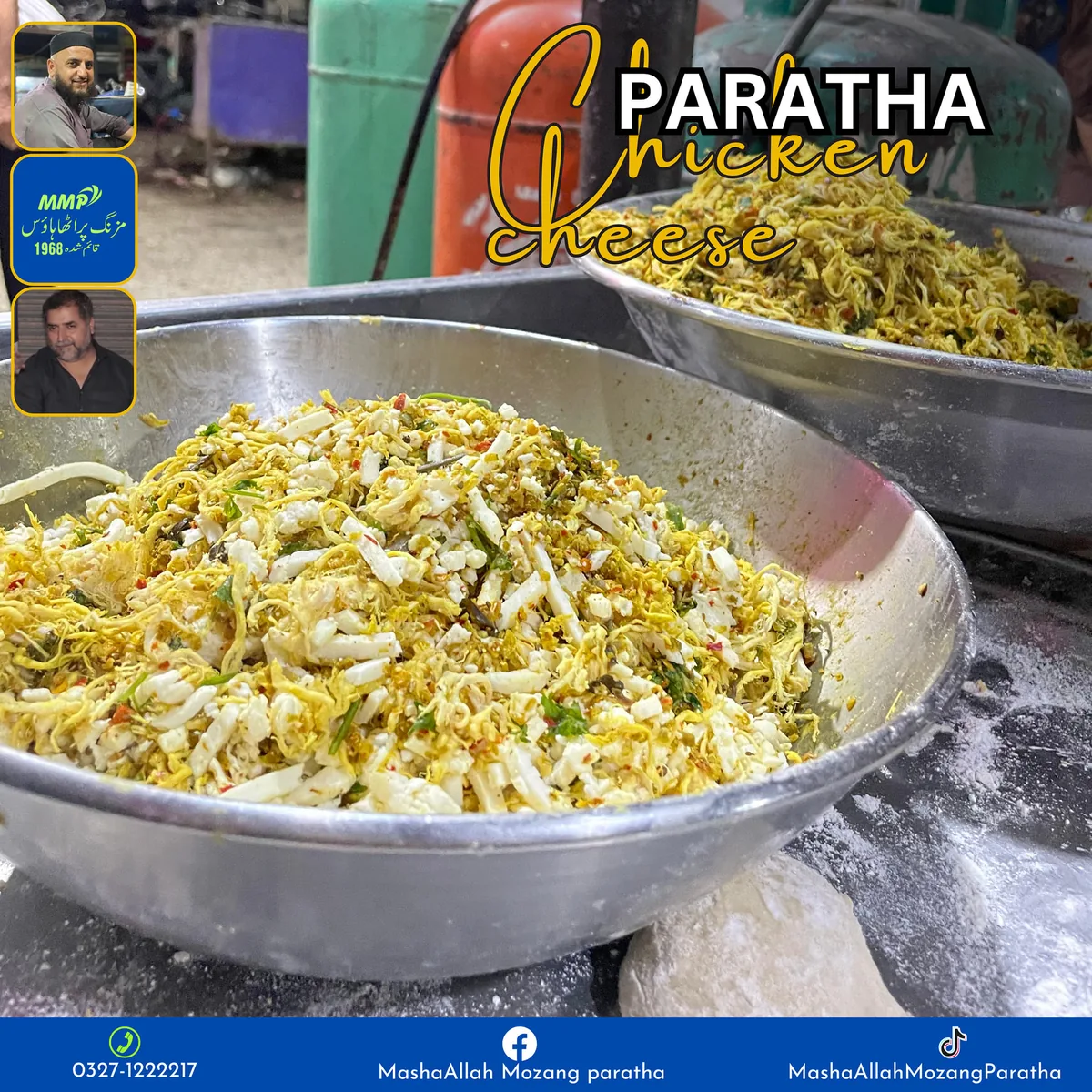 Chicken Cheese Paratha Filling